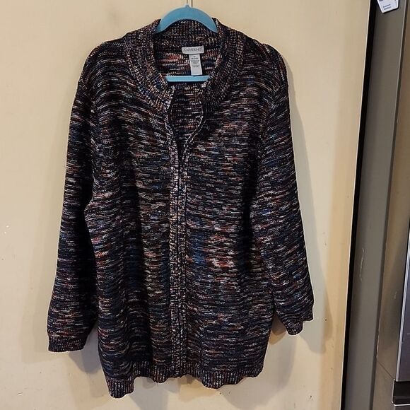 Catherine's full zip sweater 1X - Picture 1 of 4